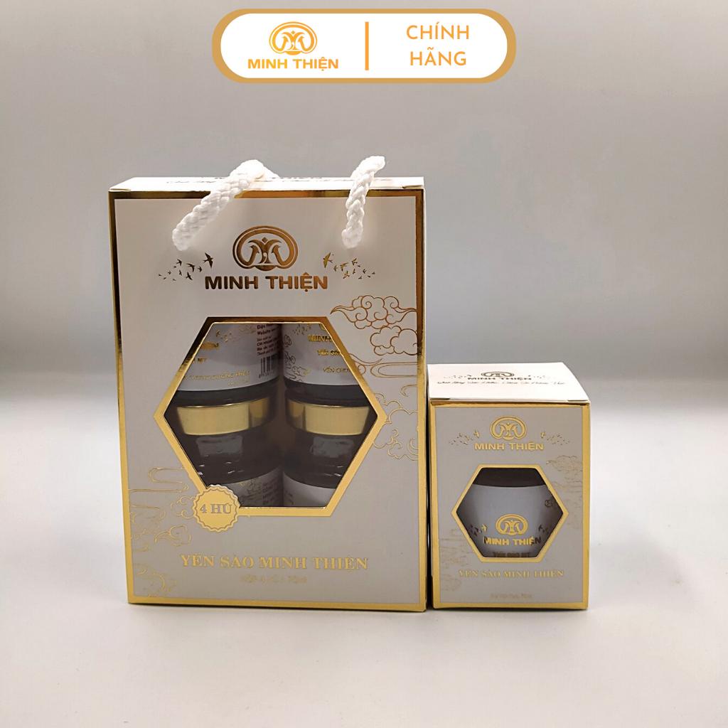 Yến chưng đường phèn Minh Thiện Hộp 4 hũ 70ml