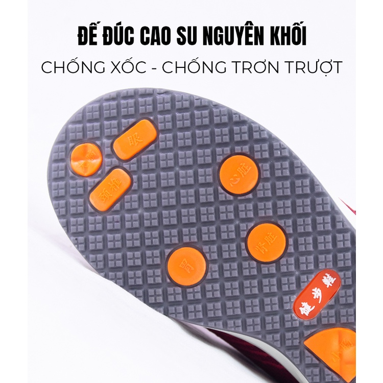 Giày thể thao nữ sneaker độn đế đẹp màu trắng siêu nhẹ chất liệu vải cho trung niên bảo hành 1 năm SZ24 TIMAN