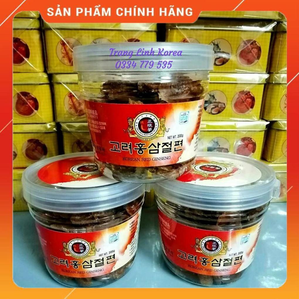 [ Trợ Giá ] Hồng Sâm Lát Tẩm Mật Ong 6 Năm Hàn Quốc, Hộp 200gr