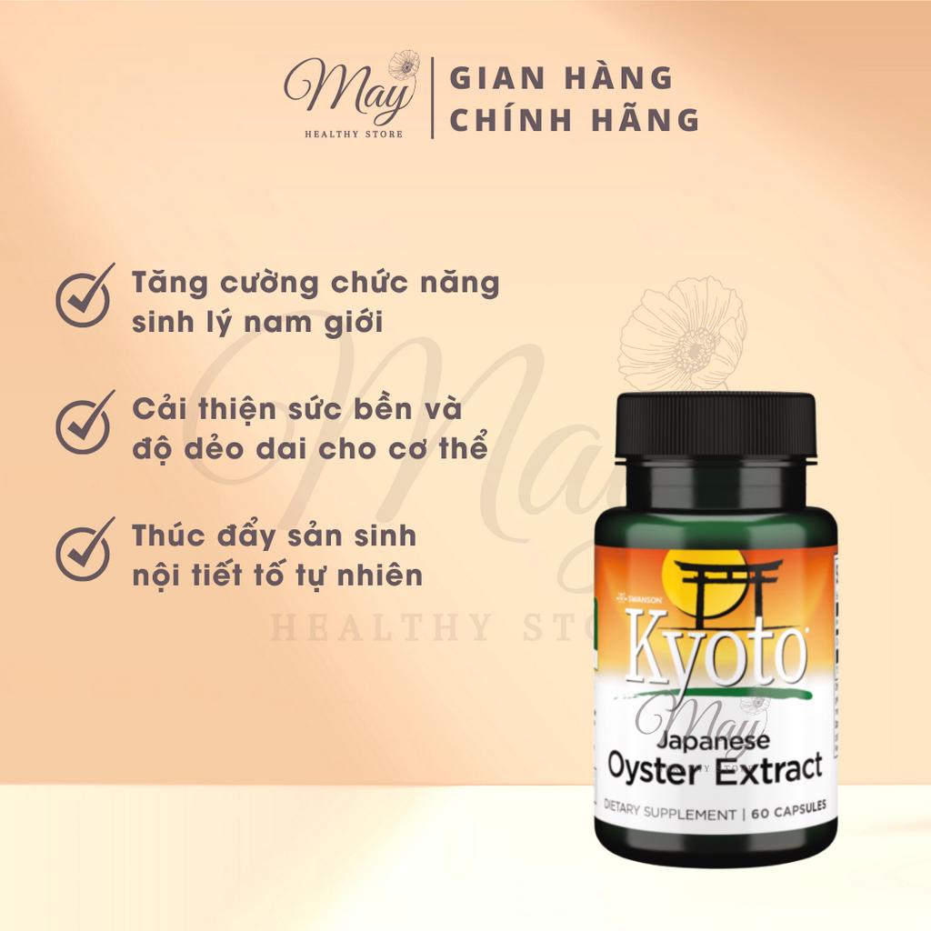 Viên Uống Swanson Kyoto Japanese Oyster Extract Tinh Chất Hàu Nhật Bản, Hỗ Trợ Tăng Cường Sinh Lý (60 Viên/Lọ)