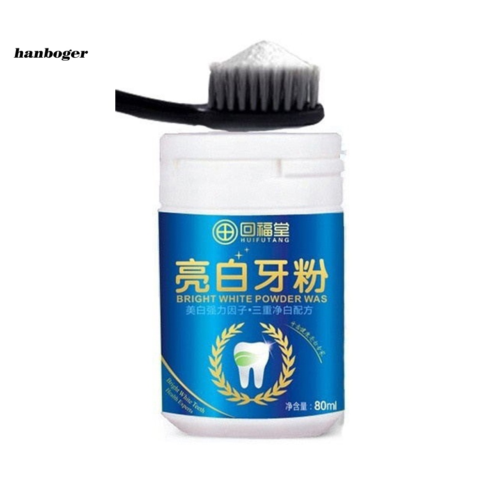 Bột tẩy trắng răng loại bỏ mảng bám cho hàm răng trắng sáng tự nhiên