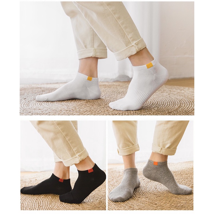 Sét 10 đôi Tất Unisex nam nữ Túi Zip M06 - Vớ nữ nam co dãn thoáng