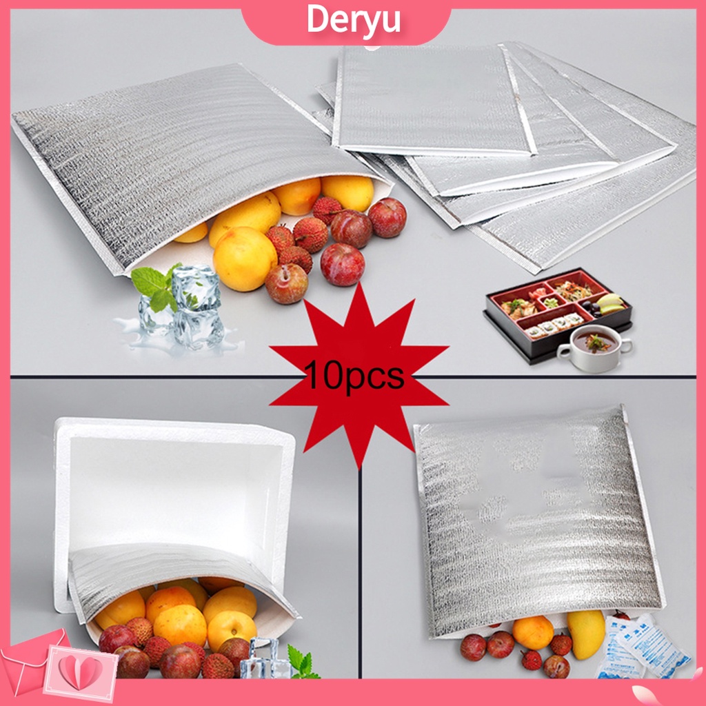 Set 10 túi đựng giữ nhiệt thực phẩm giấy nhôm tiện lợi dành cho nhiều dịp