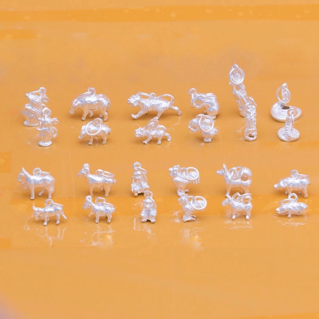 Charm treo bạc 12 con giáp - MH456