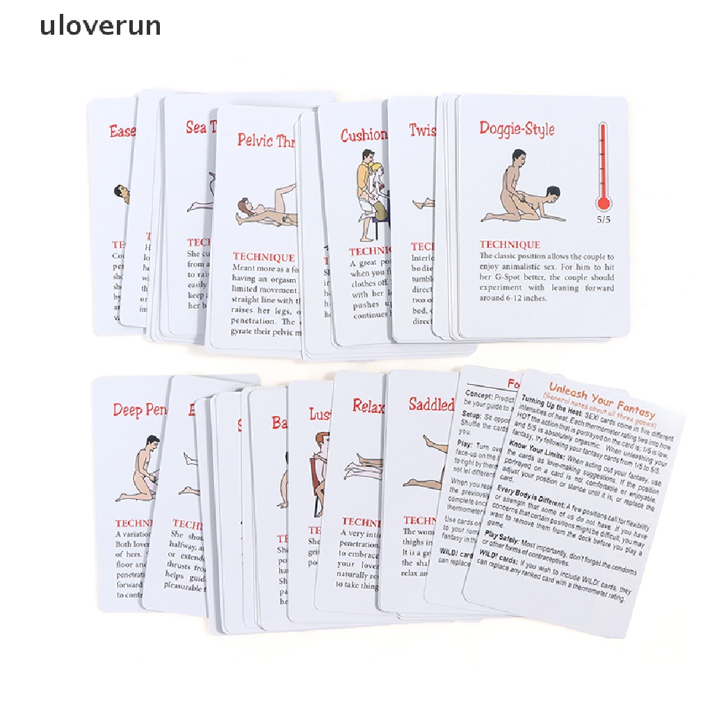 Bộ 108 Thẻ Bài Trò Chơi Risque Vui Nhộn Trang Trí Phòng Ngủ / Phòng Ngủ