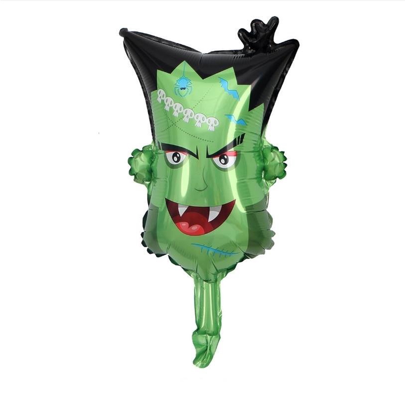 Bong Bóng Nhôm Halloween Hình Nhện / Đầu Lâu / Dơi / Bí Ngô Hoạt Hình Trang Trí halloween
