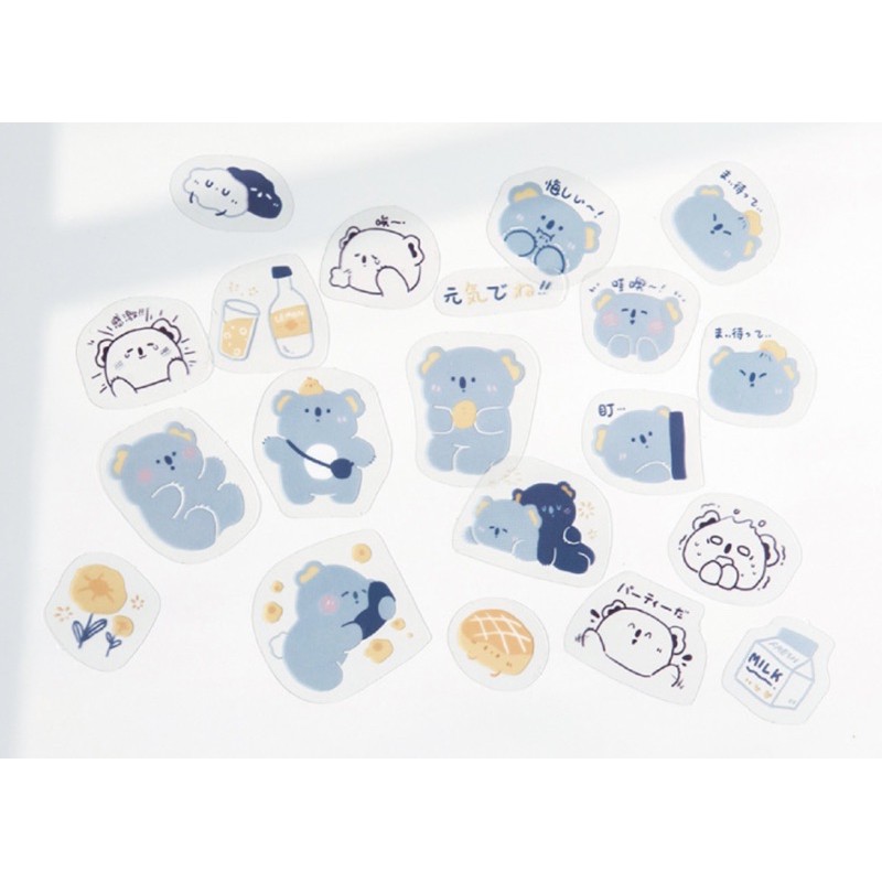 Sticker cute 💖 Túi set 40 hình dán nhiều chủ đề của hãng Mo-card nổi tiếng trang trí sổ planner bullet journal Hàn Quốc