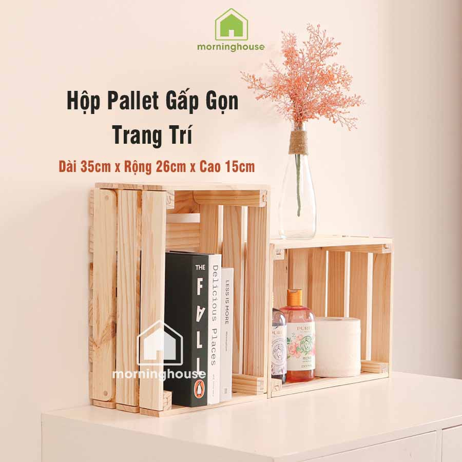 [Mã LIFEBKM1 giảm 10% tối đa 1 triệu đơn từ 500k] HỘP PALLET GẤP GỌN ĐA NĂNG- Morning House