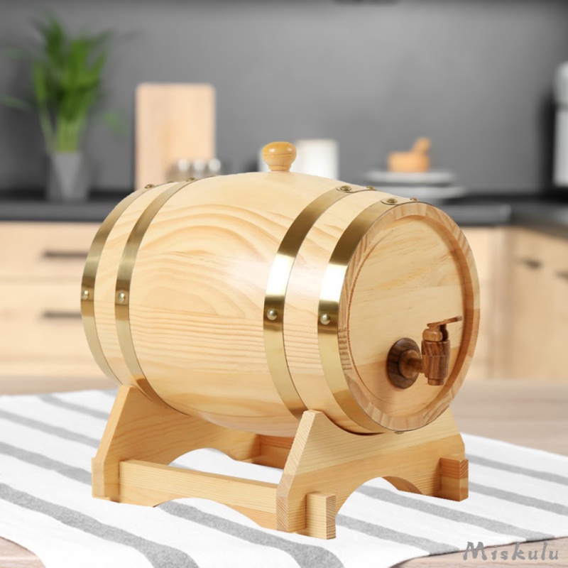 Thùng Đựng Rượu / Whisky / Rượu Kiểu Quả Thông Kèm Giá Đỡ Độc Đáo Trang Trí Nhà Hàng