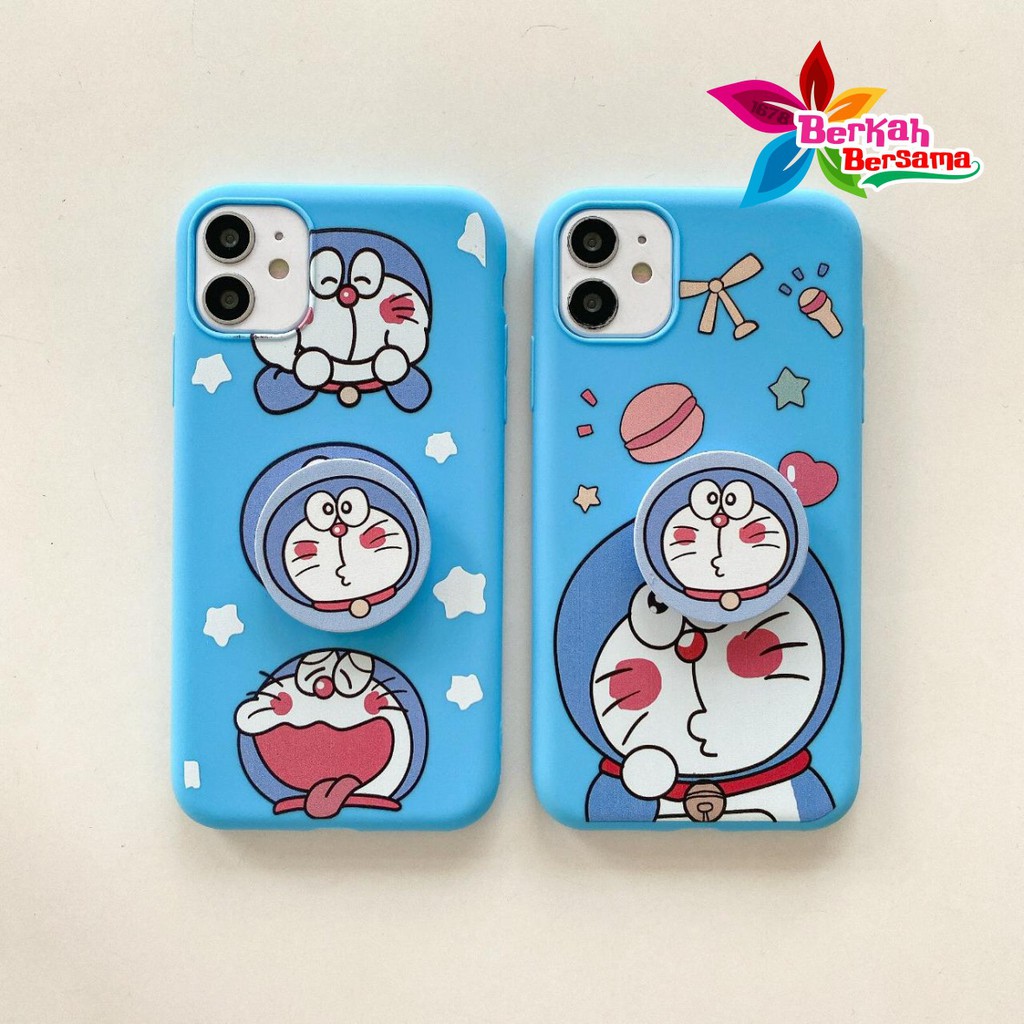 Ốp Điện Thoại Mềm Có Giá Đỡ Hình Doraemon Cho Vivo Y53 Y71 Y71I Y81C V5 V5S Lite Y65 Y69 Bb4435