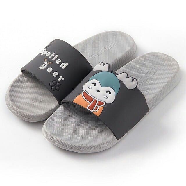 Dép Ulzzang Unisex Tuần Lộc Siêu Đáng Yêu