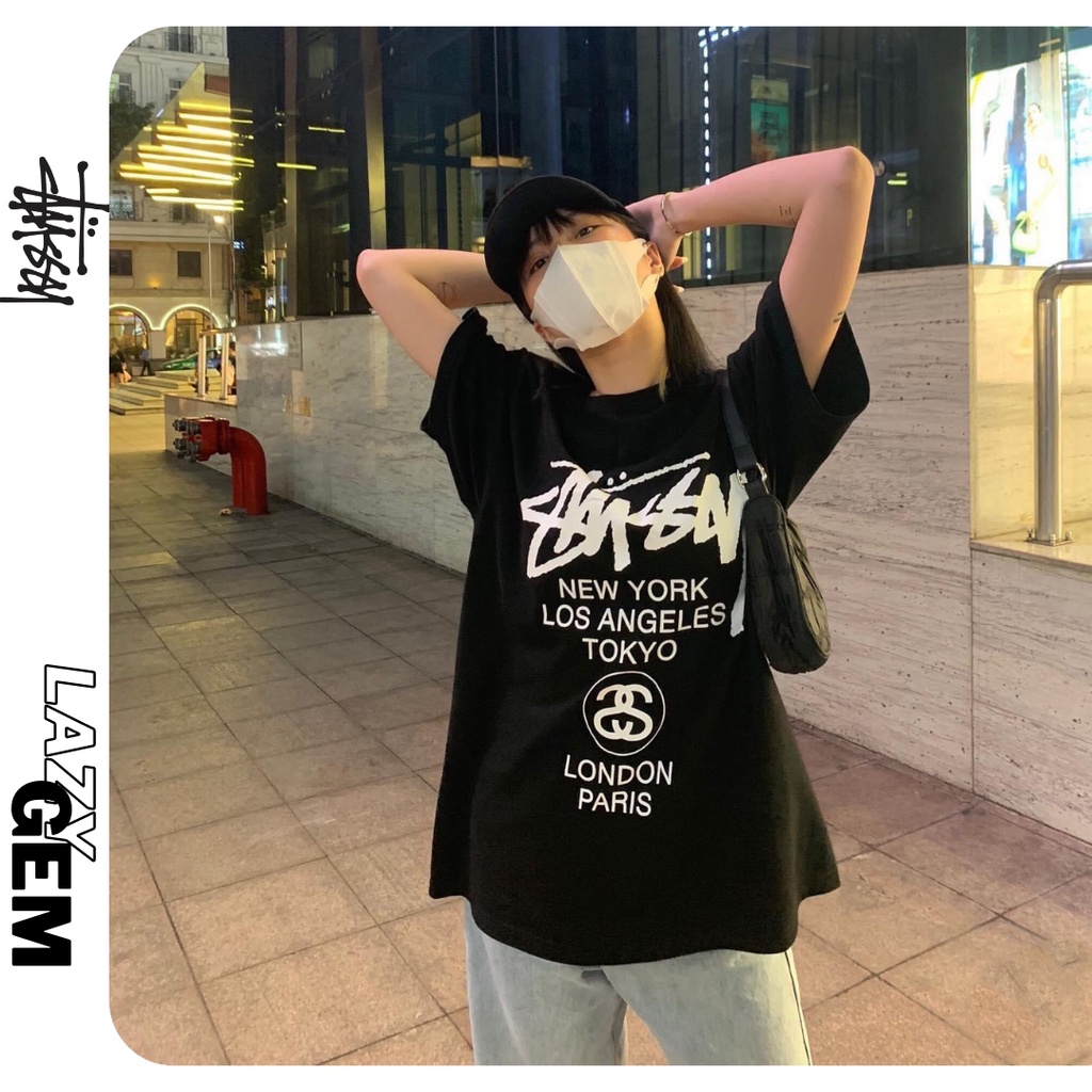 Áo Thun Stussy WORLD TOUR  - CHÍNH HÃNG 100% - SẴN HÀNG TPHCM