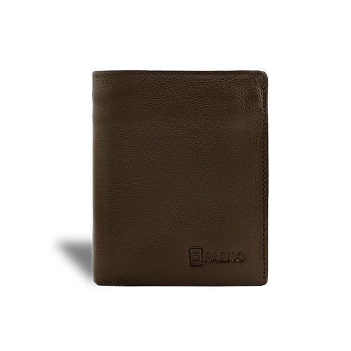 Ví Da Nam PABNO VF24 Mini Dáng Đứng In Logo Nổi Chính Hãng - BH 12 THÁNG