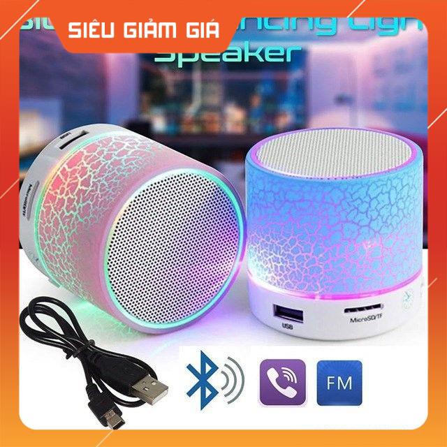 [ELCEBOOM GIẢM 30K ]Loa Mini Bluetooth HLD-600 Led Nháy Theo Nhạc