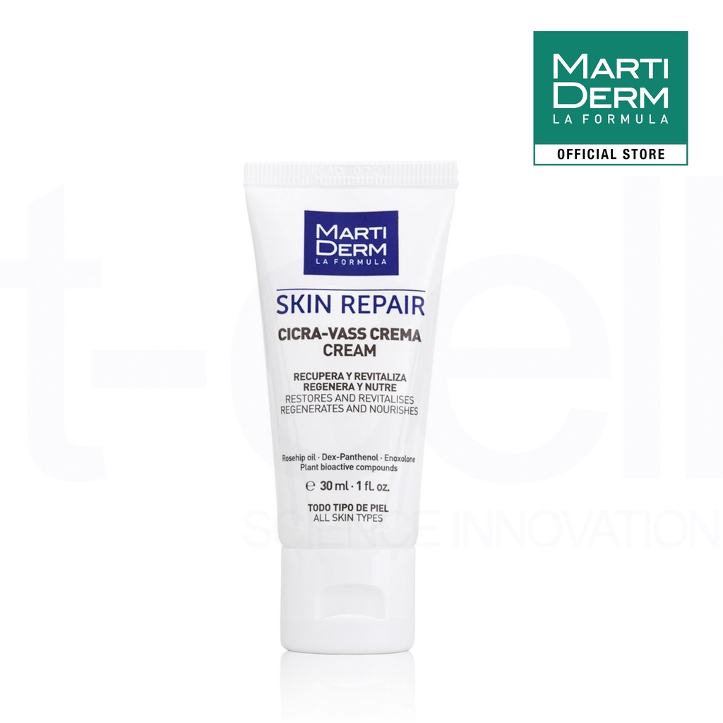 Kem Dưỡng Tái Tạo &amp; Phục Hồi Da Nhạy Cảm - MartiDerm Skin Repair Cicra Vass Cream (30ml)
