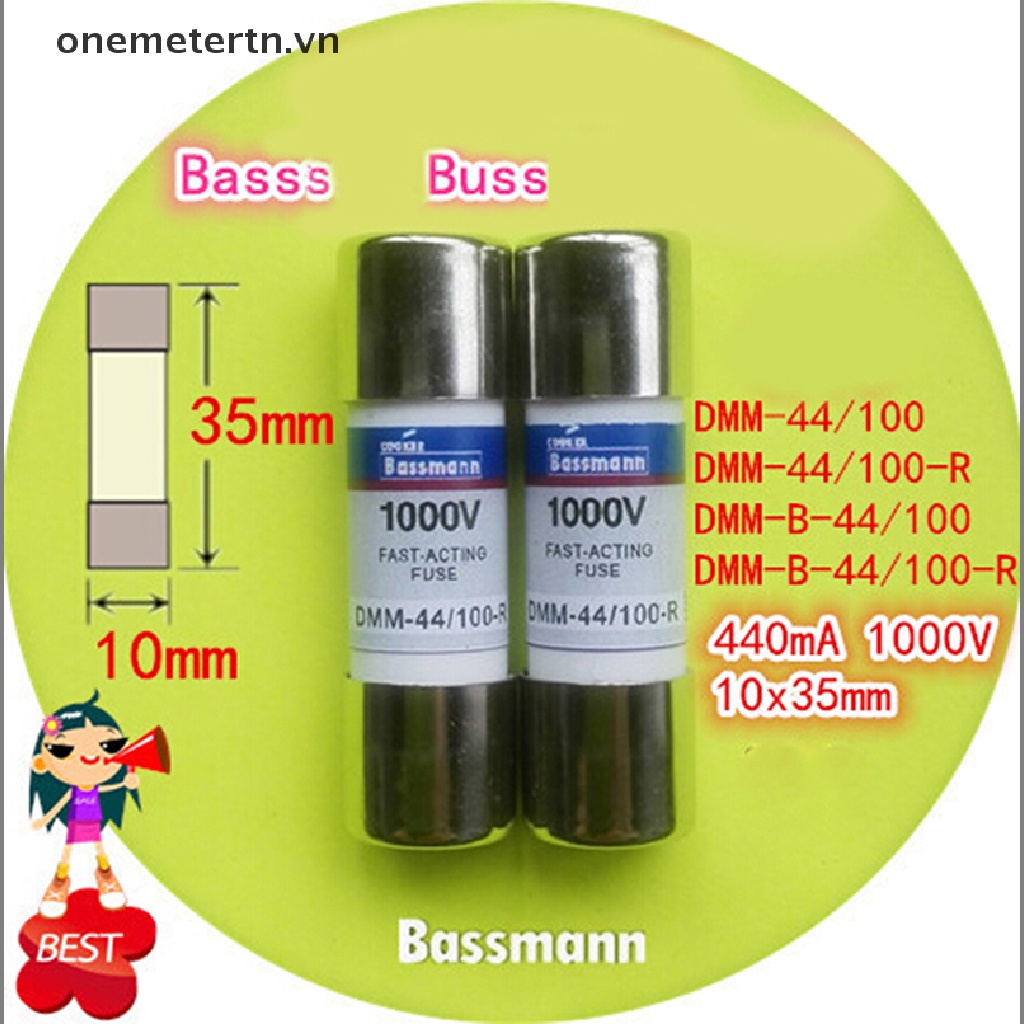 Cầu Chì OEM DMM-44 / 100-R DMM-B-44 / 100-R 400mA 1000V Chất Lượng Cao 10 * 35MM