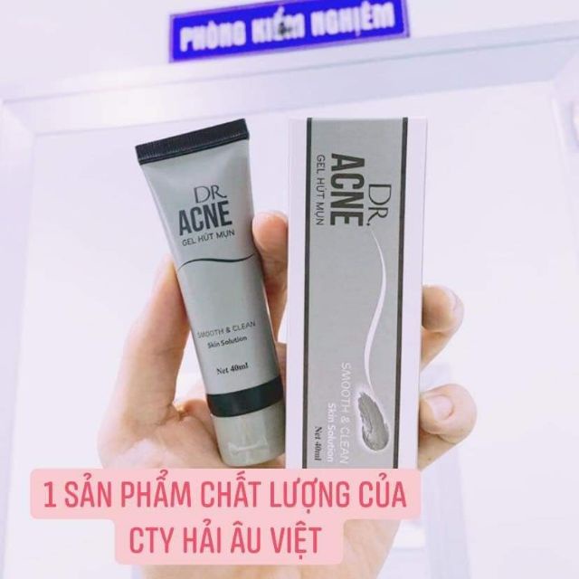 [ 𝐂𝐇𝐈́𝐍𝐇 𝐇𝐀̃𝐍𝐆 ] Gel lột mụn DR ACNE - Lột sạch mụn đầu đen, mụn cám 40ml