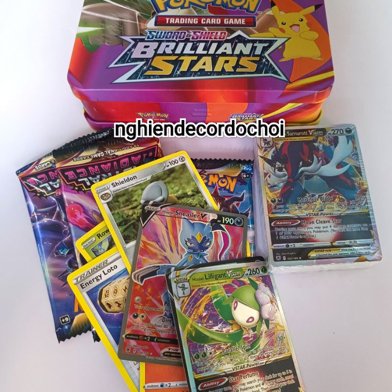 Hộp thẻ POKEMON bằng sắt. Chất thẻ dày dặn, siêu xịn.