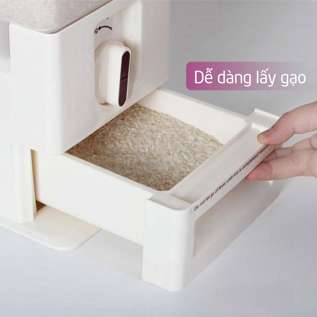 Thùng Đựng Gạo Thông Minh Tashuan 10 kg Và 16 kg - Thùng Gạo Nhựa Cao Cấp Chất Lượng Xuất Khẩu