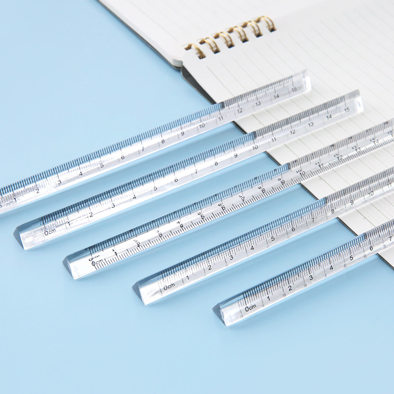 Thước Nhựa Thiết Kế Trong Suốt 15cm Dễ Dùng Tiện Lợi Cho Học Sinh