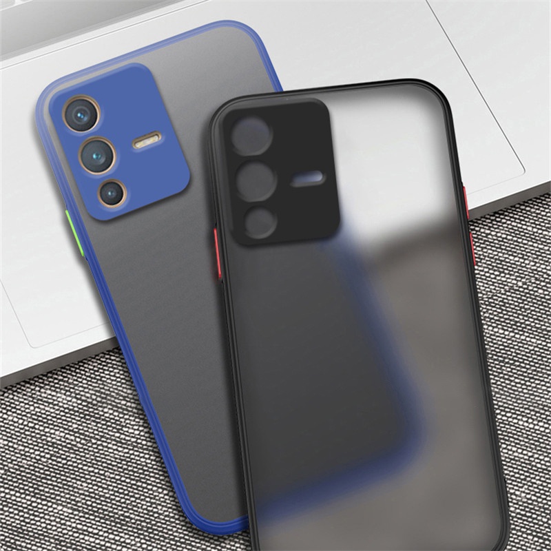 Ốp điện thoại nhám chống sốc cho VIVO Y02s Y77 Y76 Y55 V23E V23 Pro Y51 Y31 Y20s Y12s