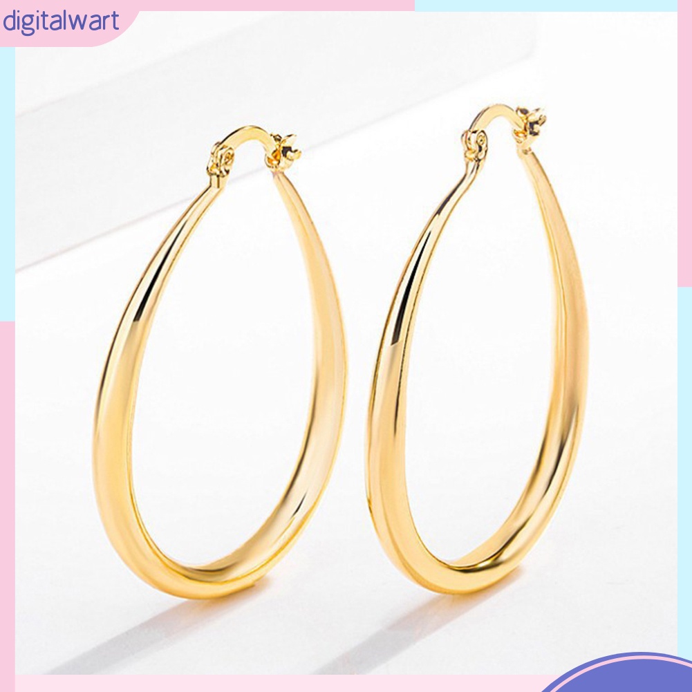 Cặp Bông Tai Khoen Tròn Đơn Giản Cho Nữ