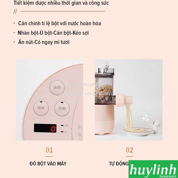 [Mã ELHAMS5 giảm 6% đơn 300K] Máy làm mì sợi tự động Joyoung Line M4-M511XL [Brown x Cony]