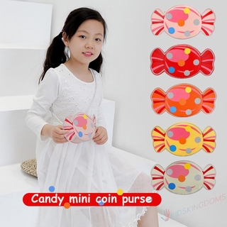 Túi Đeo Chéo Da Pu Hình Viên Kẹo Dễ Thương Cho Bé Gái