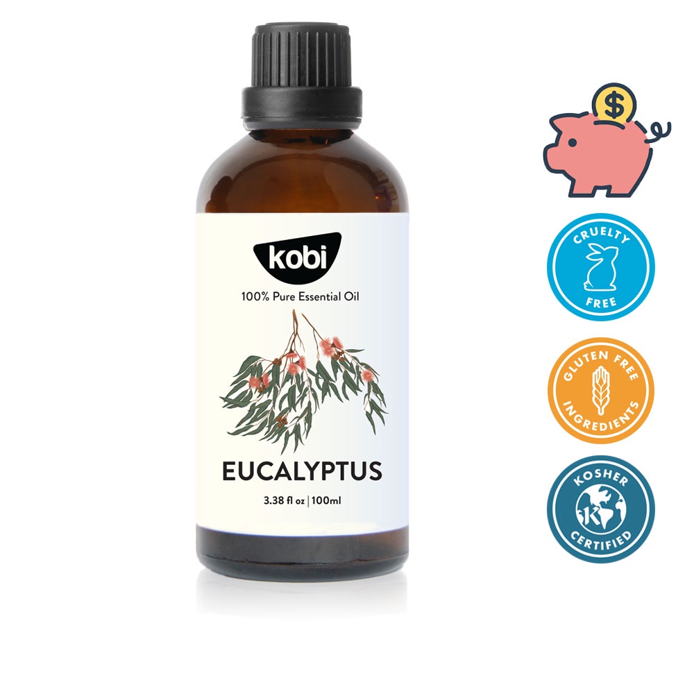 Tinh dầu Khuynh Diệp Kobi Eucalyptus essential oil giúp đuổi muỗi, làm thơm phòng, xả stress hiệu quả - 100ml