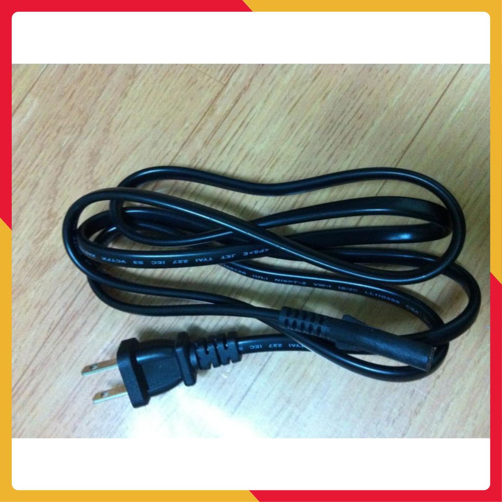 Dây nguồn zin số 8 dài 1M 1.5M loại tốt 2 chấu cắm giao ngẫu nhiên IPShop