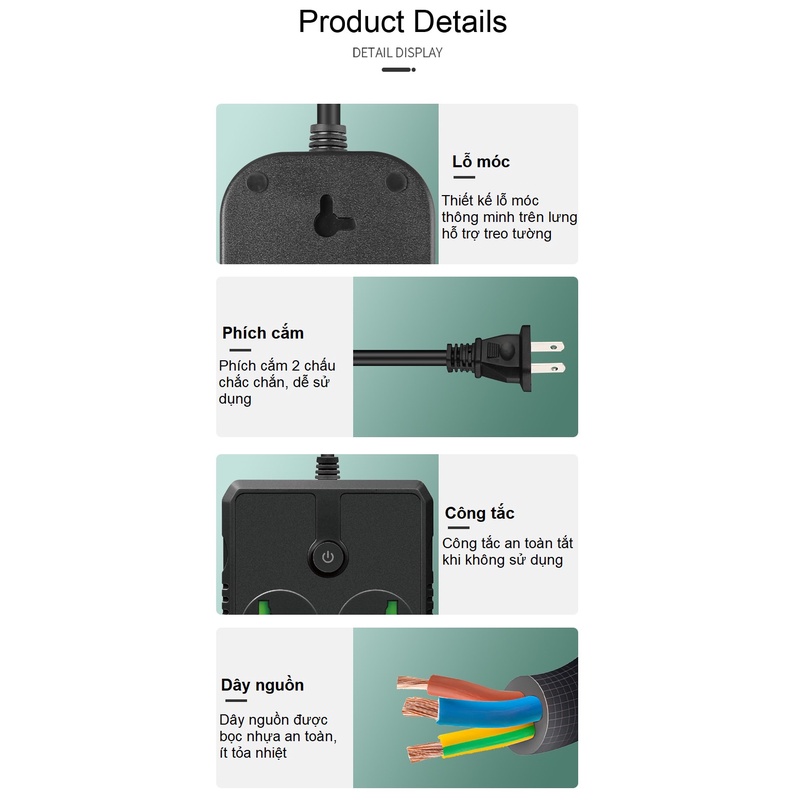 Ổ cắm điện USB thông minh đa năng POWER B05-PD hỗ trợ sạc nhanh chất lượng cao