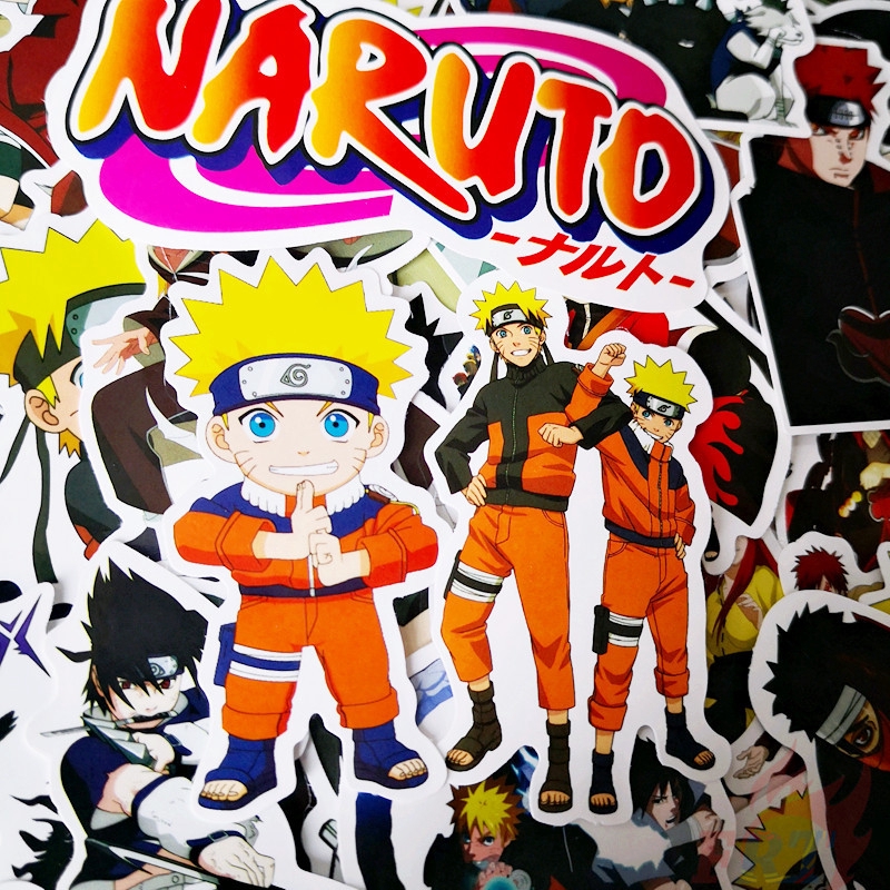 ❉ Naruto - Series A Anime Stickers ❉ 62Pcs/Set DIY Fashion Decals Doodle Stickers