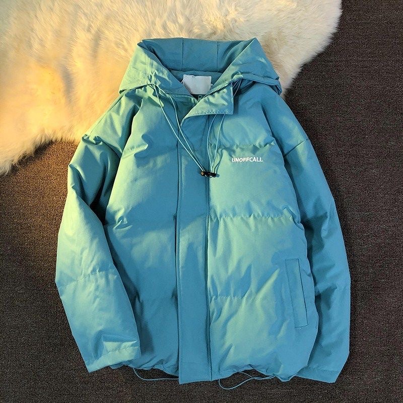 Áo phao béo có mũ thêu chữ UNOFFCALL