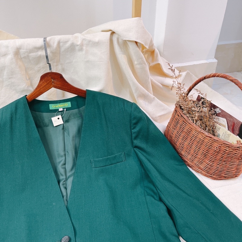 KHOÁC VEST/BLAZER XANH LÁ