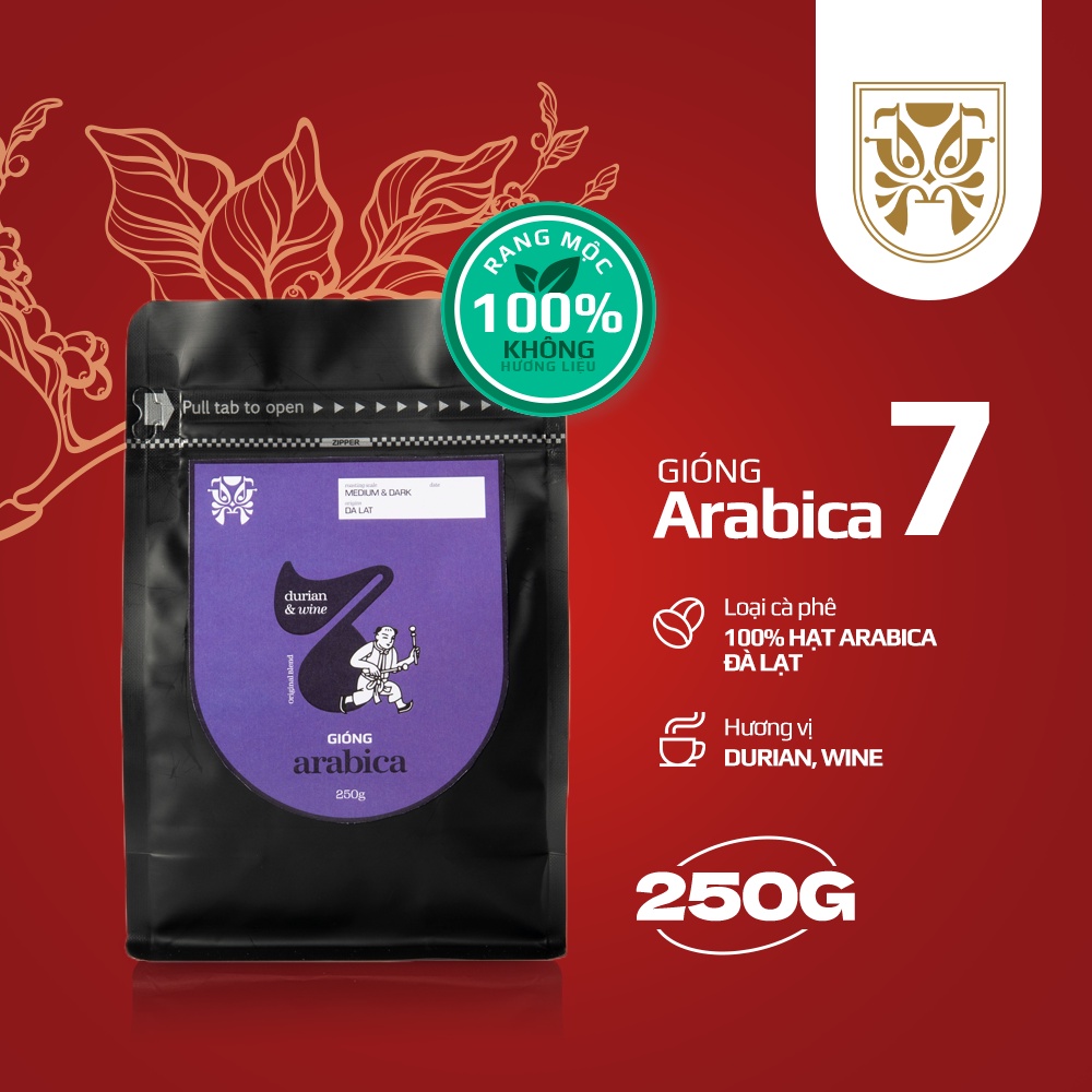 Gióng 7 - 100% Arabica chất lượng cao rang Viennese đậm vị, chua nhẹ hương thơm lưu luyến khó quên (Pha Phin) | BigBuy360 - bigbuy360.vn