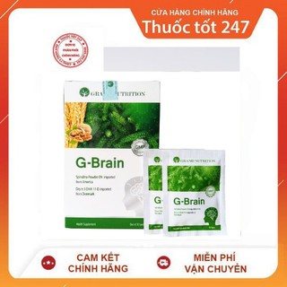 [ Chính Hãng ] Cốm sữa tảo non G-Brain Hộp 30 gói - Hỗ trợ phát triển trí não cho trẻ em