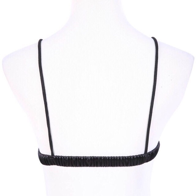 Áo Bra 2 dây vải phi bóng Sarah Lingerie viền Ren