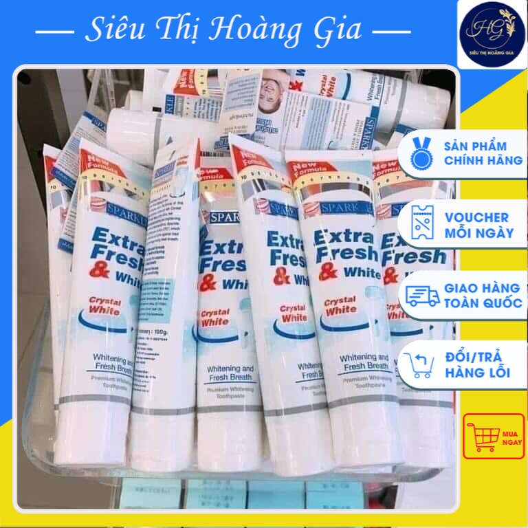 Kem đánh răng SPARKLE EXTRA FRESH &amp; WHITE tăng gấp đôi độ trắng