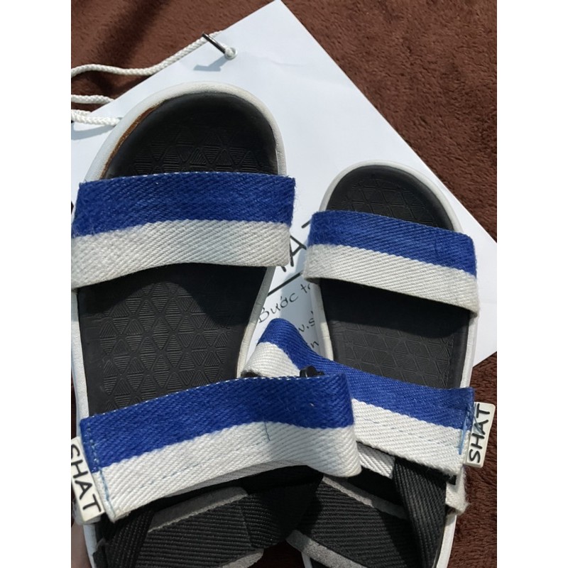 Giày Sandal Shat trắng xanh