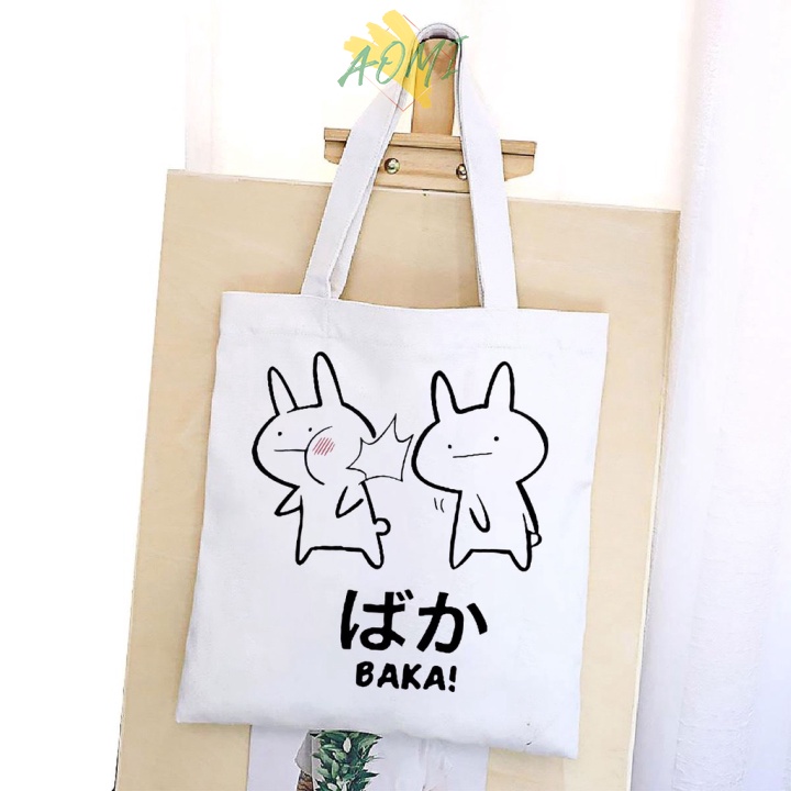 [Nhiều mẫu Đẹp] TÚI VẢI HAN QUOC TOTE CANVAS BAG CÓ KHÓA KÉO SIZE LỚN 33x38cm PHONG CÁCH CÁ TÍNH HOT TREND AOMIVN VUHYEN