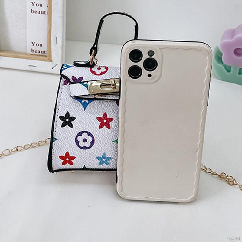 Túi đeo chéo phối dây xích thời trang dễ thương cho bé gái