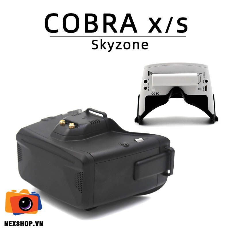 Kính Goggles FPV Eachine &amp; Skyzone Cobra X Black 1280X720 5.8Ghz | Chính hãng