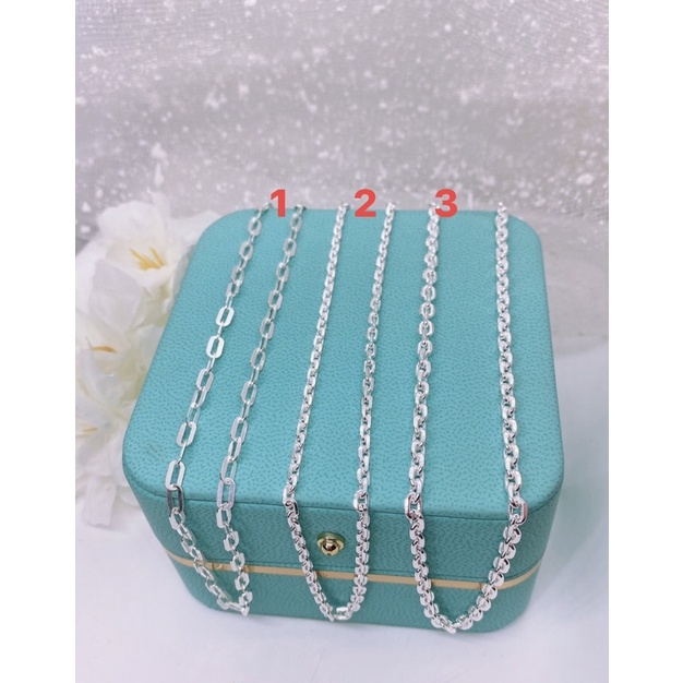 Dây chuyền nhiều mẫu bạc ta dài tầm 45cm