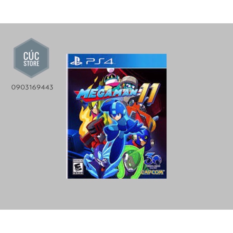 Đĩa chơi game PS4: Megaman 11