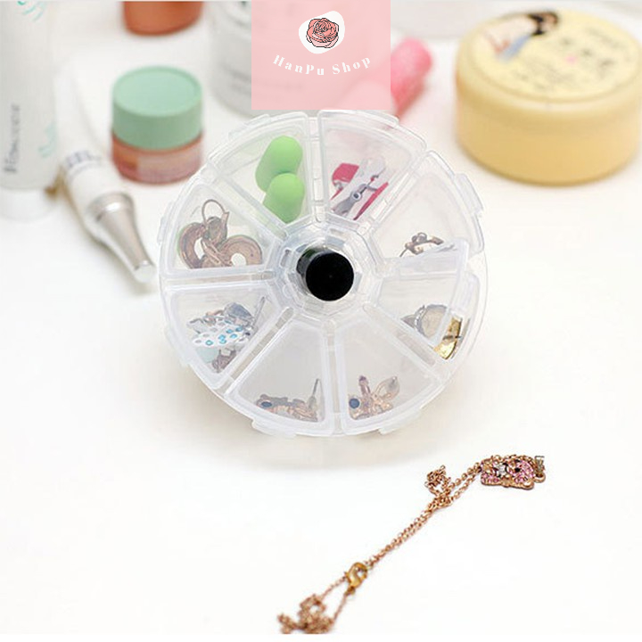 Hộp Đựng Thuốc Chia 8 Ngăn Tiện Lợi