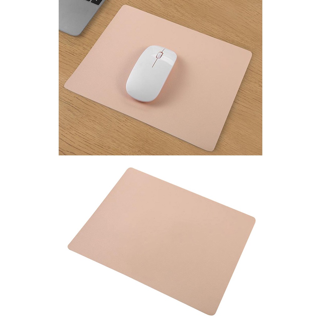 Miếng lót chuột da pu hỗ trợ cổ tay tiện lợi dành cho văn phòng/ laptop