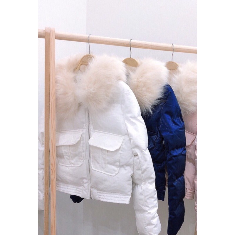 Áo khoác cổ lông