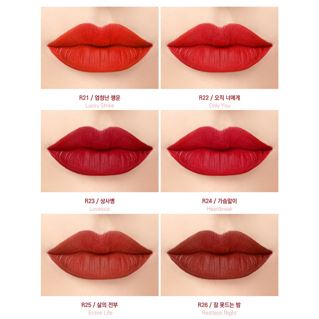 Son lì có dưỡng nhẹ dòng đỏ bản giới hạn Apagan Pit A Pat Matte Lipstick Red Limited Edition