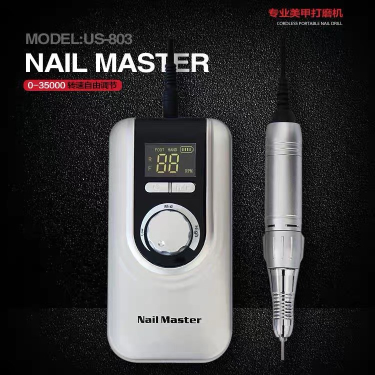 Máy Mài Tích Điện Nail Master US 803 - Chạy Cực Êm 35000 RPM