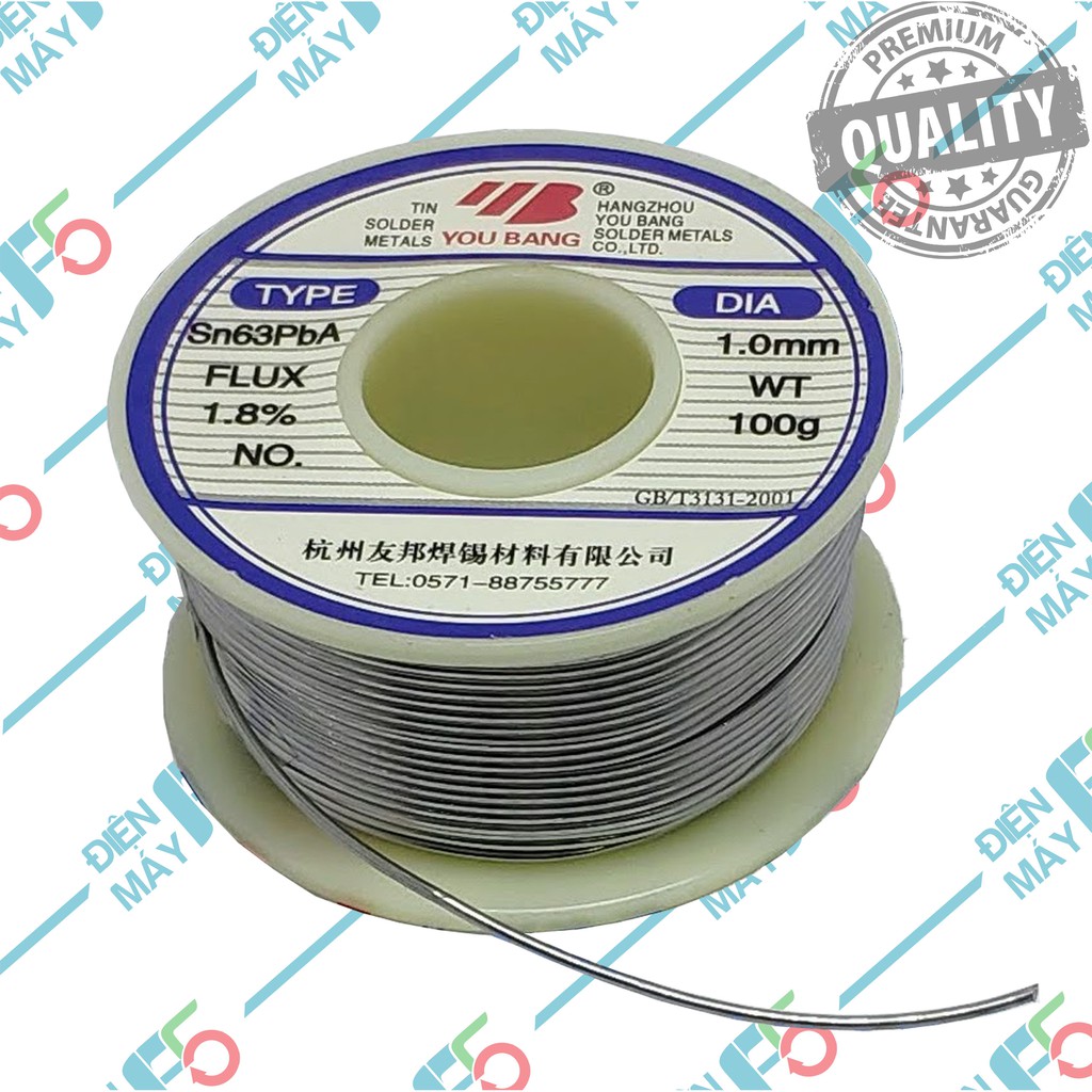 DMF5 Thiếc hàn loại tốt 1mm 100g bóng đẹp